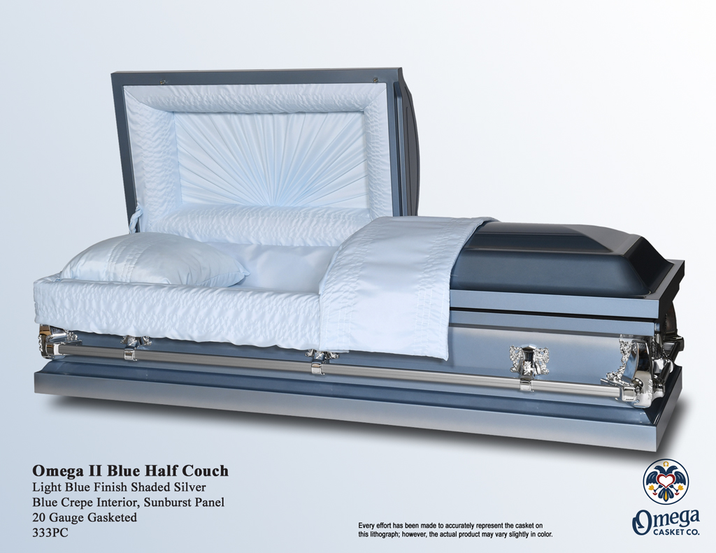 Omega II Blue Half Couch